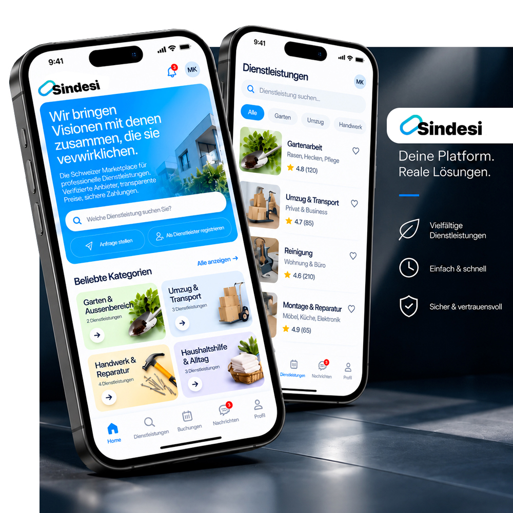 Interfaccia di un'app mobile nativa con componenti iOS e Android